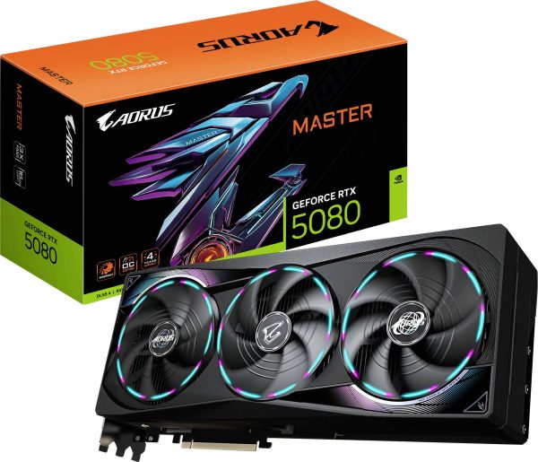 Gigabyte Karta graficzna Nvidia RTX 5080 MASTER 16 GB GDDR7 RAM PCIe x16 HDMI® 2.1, DisplayPort 2.1