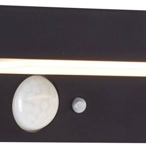 Lampa ścienna solarna z czujnikiem ruchu Brilliant Barker G40415/06 3 W 430.00 lm IP44 Lampa ścienna solarna z czujnikiem ruchu Brilliant Barker G40415/06 3 W 430.00 lm IP44