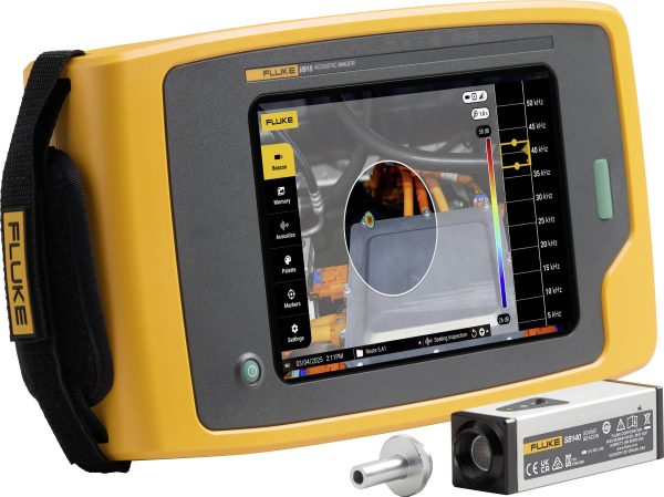Fluke Kamera z obrazowaniem akustycznym Kolorowy wyświetlacz FLUKE-II915/SB140 12.1 – 114.6 dB 2 Hz – 100 Hz USB-C, Wi-F