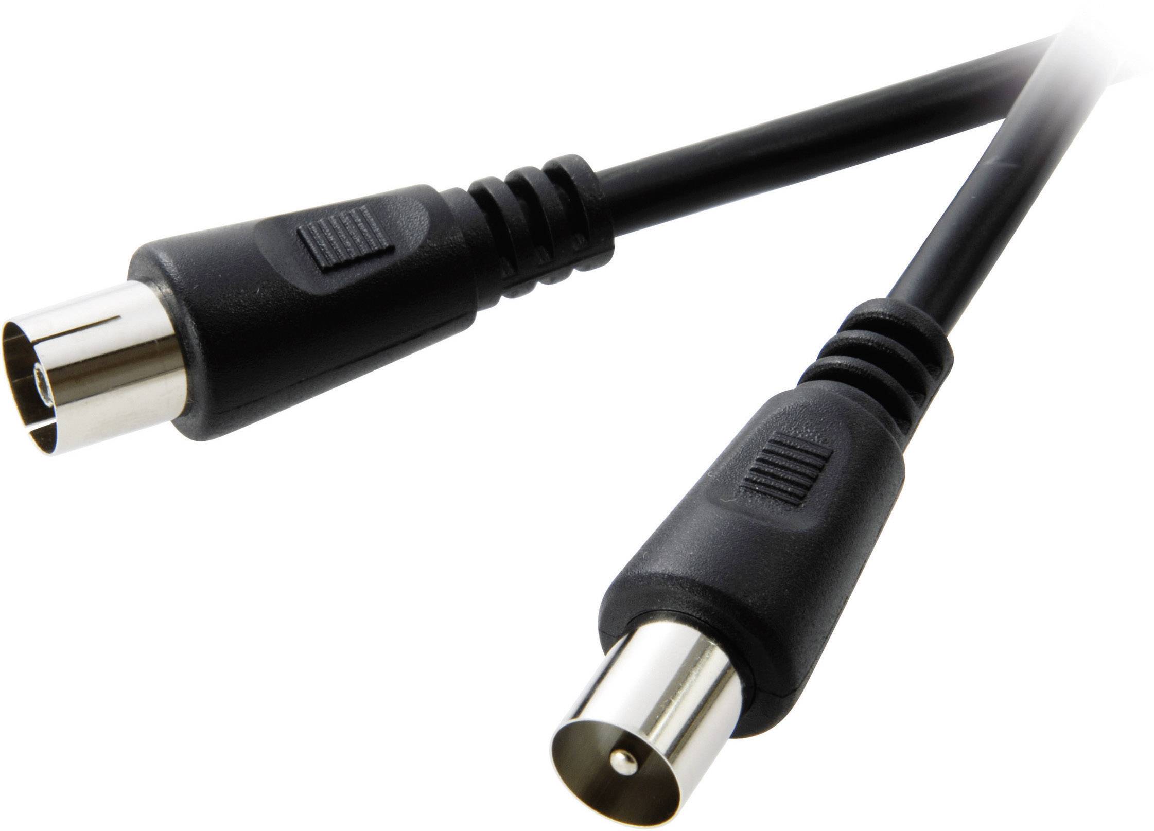Kabel Anteny, SpeaKa Professional SP-1301448 325362,1x złącze M antenowe 75 Ohm na 1x złącze żeńskie antenowe 75 Ohm, 75 - obrazek 1