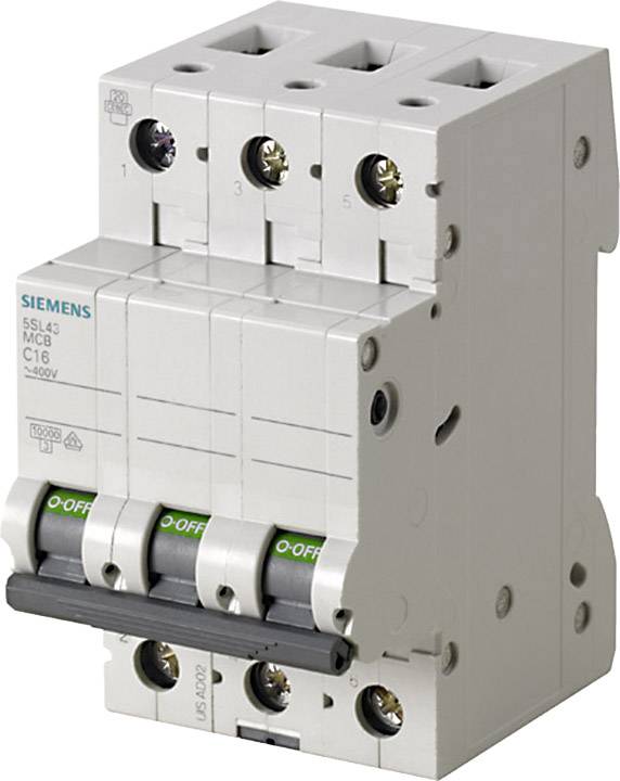 Siemens 5SL43167 5SL4316-7 Wyłącznik automatyczny 3 styki 16 A 400 V - obrazek 1