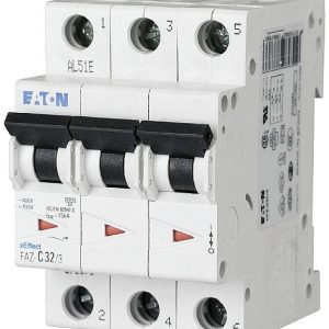 Wyłącznik automatyczny Eaton FAZ-C25/3 278875, 400 V/AC, 25 A Wyłącznik automatyczny Eaton FAZ-C25/3 278875, 400 V/AC, 25 A