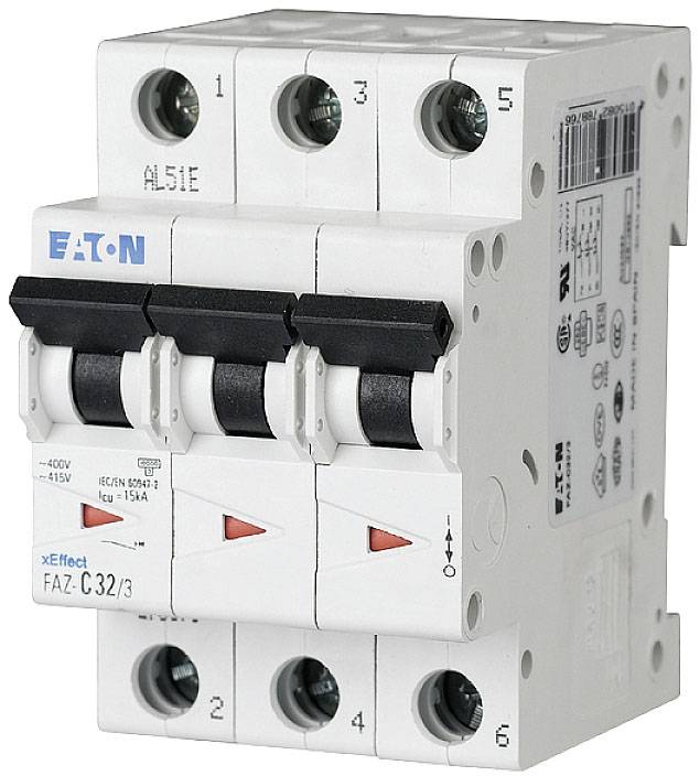 Wyłącznik automatyczny Eaton FAZ-C25/3 278875, 400 V/AC, 25 A - obrazek 1