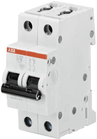 ABB 2CDS252001R0165 S202-B16 Wyłącznik automatyczny 2 styki - obrazek 1