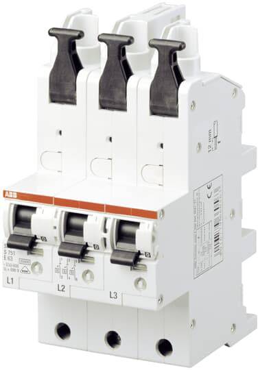 Wyłącznik główny bezpieczeństwa ABB S751/3-E25 2CDS781001R4252, 3 styki - obrazek 1
