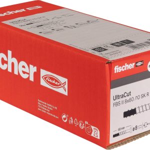 Fischer 543579 fischer ULTRACUT FBS II 8×60 10/- SK A4 Śruba do betonu 50 szt. Fischer 543579 fischer ULTRACUT FBS II 8×60 10/- SK A4 Śruba do betonu 50 szt.