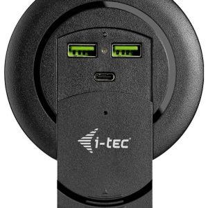 i-tec I-TEC Built-in Desktop Fast Charger Ładowarka USB 96 W 2x USB-A, 1x USB-C® Quick Charge 3.0, Power Delivery czarny