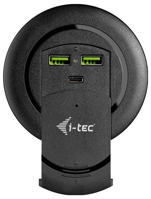 i-tec I-TEC Built-in Desktop Fast Charger Ładowarka USB 96 W 2x USB-A, 1x USB-C® Quick Charge 3.0, Power Delivery czarny