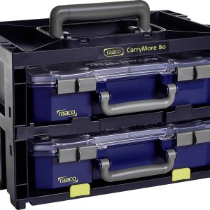 raaco CarryMore 80×2 Walizka (D x S x W) 278 x 386 x 241 mm wraz z uchwytem pudełko Opis 1 szt. raaco CarryMore 80×2 Walizka (D x S x W) 278 x 386 x 241 mm wraz z uchwytem pudełko Opis 1 szt.