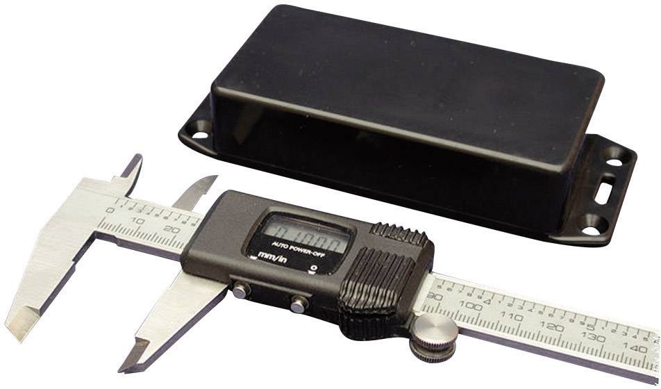 Obudowa uniwersalna Hammond Electronics, ABS, czarny, IP54, (D x S x W) 100 x 50 x 25 mm, 1 szt. - obrazek 1