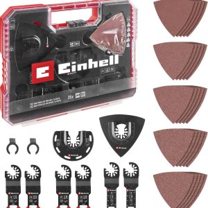 Einhell 708136 XLPLUS-CASE HCS, tlenek aluminium, stal chromowo-wanadowa Zestaw akcesoriów do multinarzędzia 1 zest. Einhell 708136 XLPLUS-CASE HCS, tlenek aluminium, stal chromowo-wanadowa Zestaw akcesoriów do multinarzędzia 1 zest.