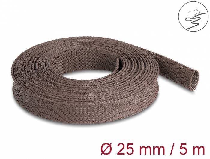 Delock 20906 20906 Wąż zbrojony brązowy poliester 5 m 18 do 33 mm 1 szt. - obrazek 1