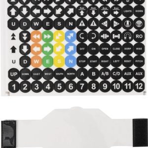 TRU COMPONENTS 6 Button cover & sticker TC-13660444 Zestaw akcesoriów zawiera osłonę, zawiera osłonę ochronną 1 szt.