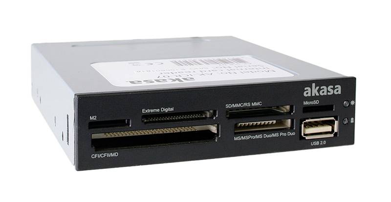 Czytnik kart pamięci, zewnętrzny Akasa AK-ICR-07 AK-ICR-07 USB 2.0 - obrazek 1