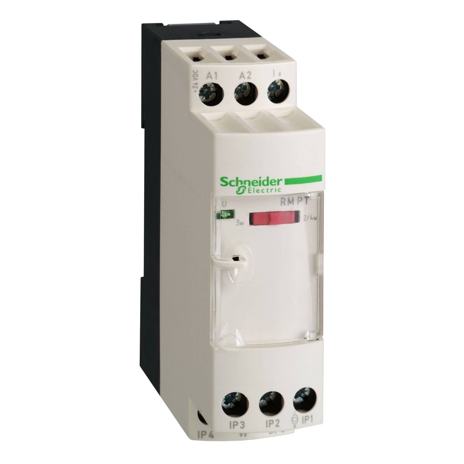 Przetwornik pomiarowy Pt100, -100-+100°C/-148-+212°F, 0-10 V/4-20 mA, optymalny Schneider Electric RMPT23BD - obrazek 1