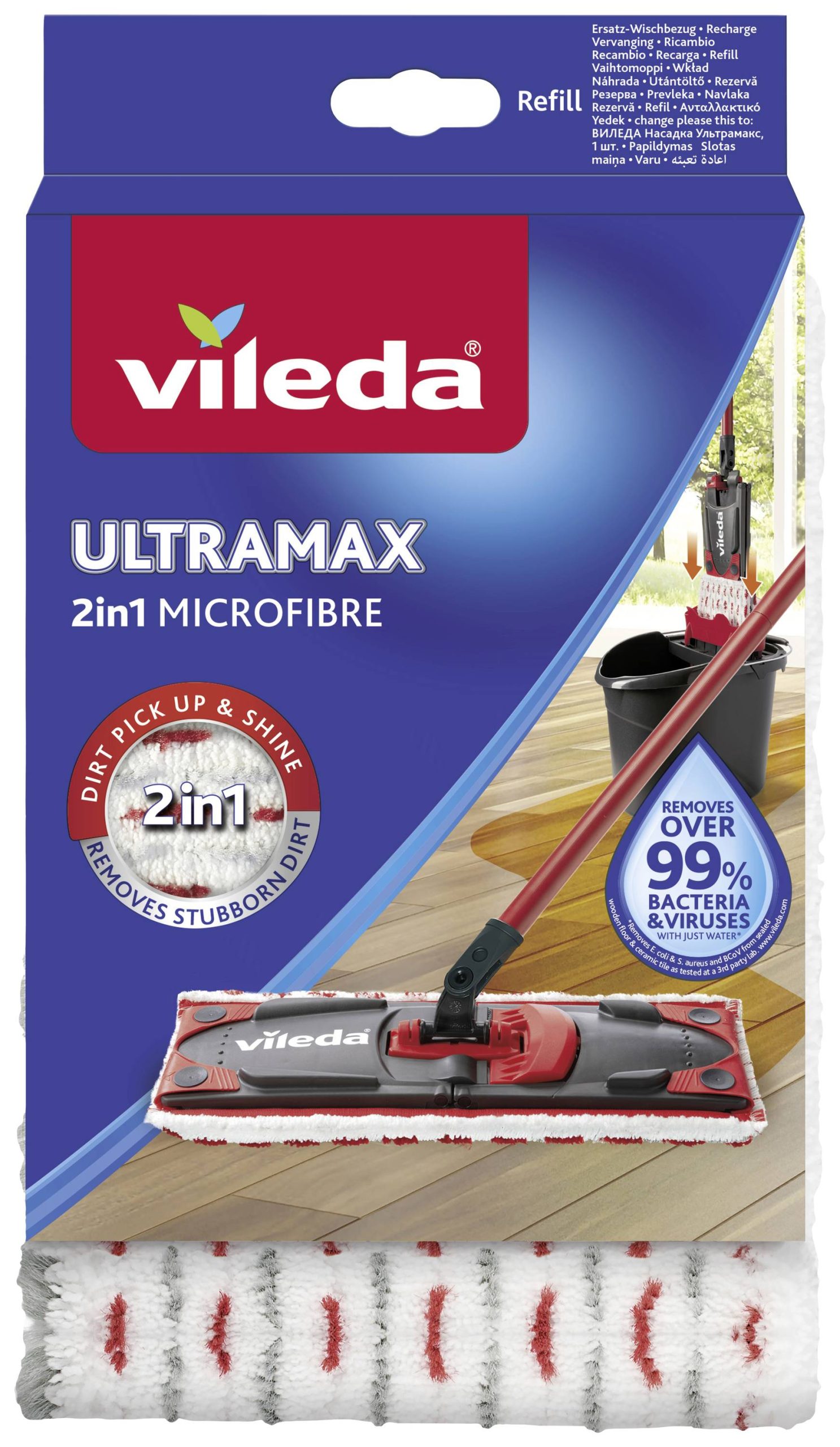 Vileda 155748 ULTRAMAX 2in1 Nakładka na mop 1 szt. - obrazek 1