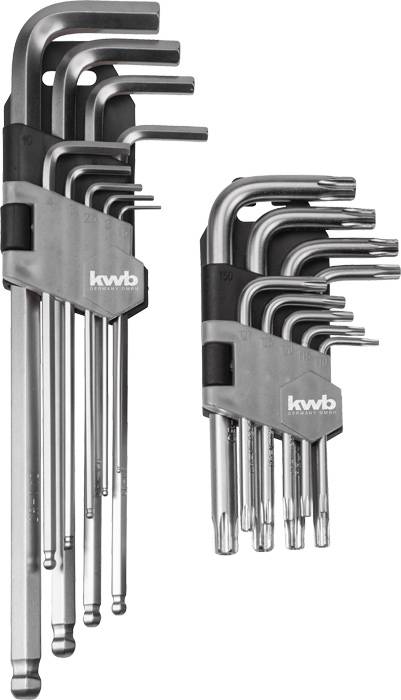 kwb Zestaw kluczy imbusowych 1.5 mm, 2 mm, 2.5 mm, 3 mm, 4 mm, 5 mm, 6 mm, 8 mm, 10 mm 8 szt. - obrazek 1