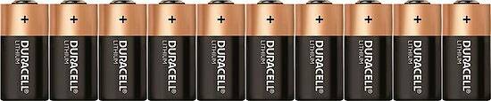 Bateria do aparatu CR-123A Duracell CR 123A 1400 mAh 3 V 10 szt.
