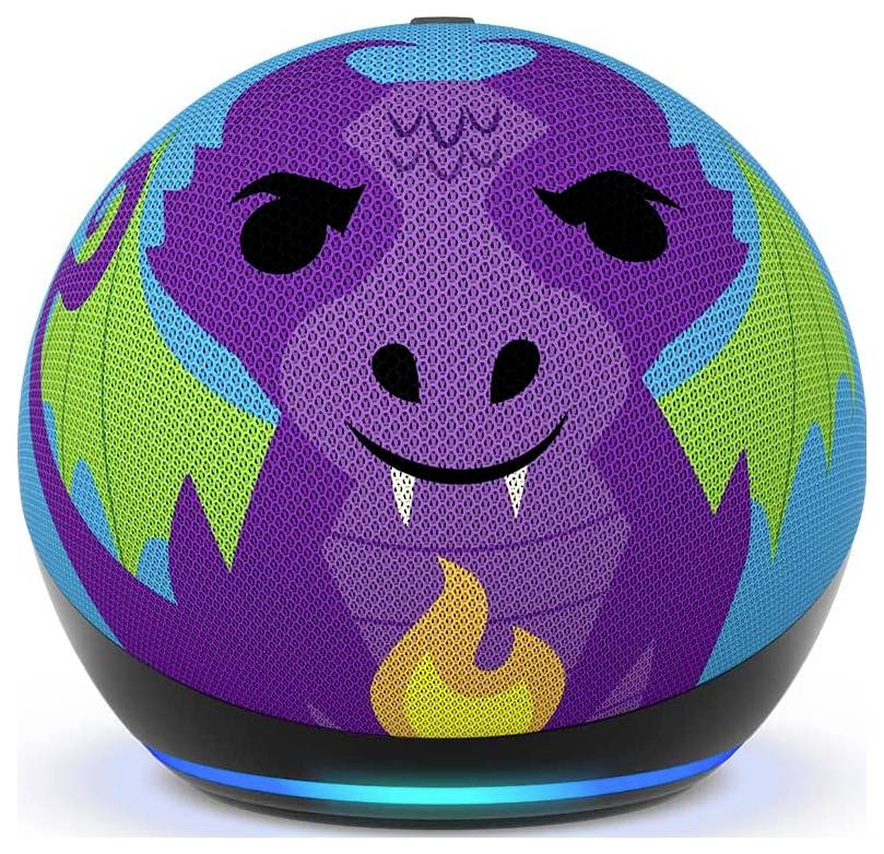 amazon echo Dot Kids (5. Generation) Drachen Design Asystent głosowy wielobarwny - obrazek 1
