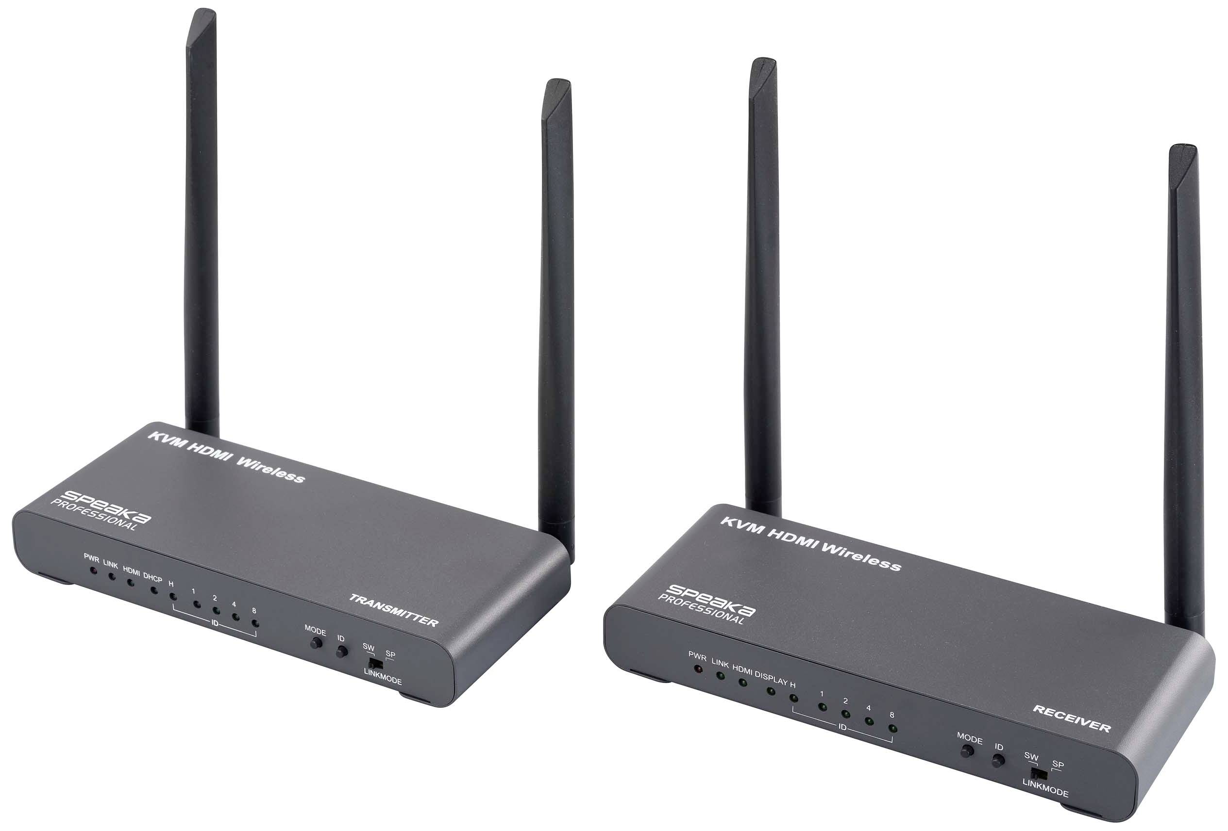 Zestaw transmisji radiowej sygnału, HDMI SpeaKa Professional SP-HDE-620 3840 x 2160 Pixel - obrazek 1