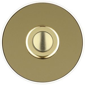 Grothe 64192 Dzwonek mosiądz, biały Grothe 64192 Dzwonek mosiądz, biały