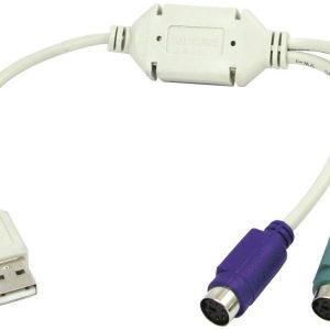 kabel USB 1.1 LogiLink AU0004A LogiLink – Tastatur- / Maus-Adapter – PS/2 (W), [1x złącze męskie USB-A 1.1 – 2x złącze ż