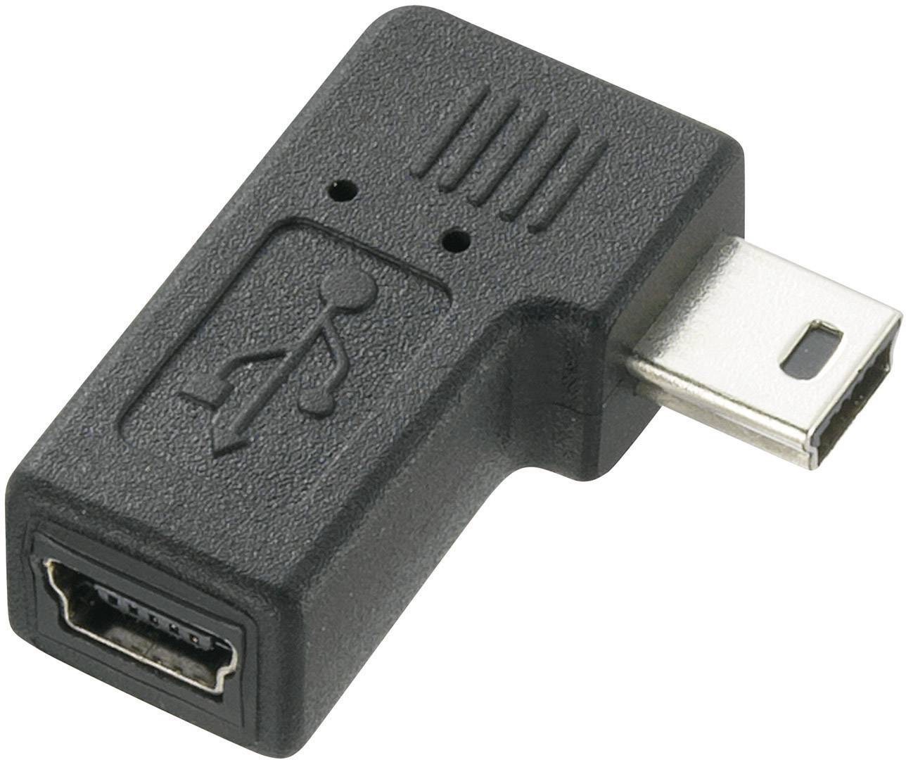 Renkforce USB 2.0 adapter [1x złącze męskie Mini-B USB 2.0 - 1x złącze żeńskie Mini-B USB 2.0] - obrazek 1