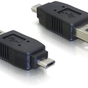 Delock USB 2.0 adapter [1x złącze męskie Micro-B USB 2.0 – 1x złącze męskie USB-A 2.0] 65036 0 mm