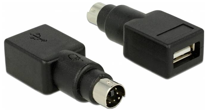 Delock napędzanie, USB adapter [1x złącze męskie PS/2 - 1x Gniazdo USB typu A.] 65898 0 mm - obrazek 1