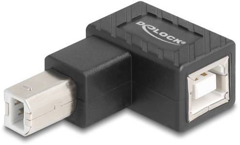 Delock USB 2.0 adapter [1x złącze męskie USB-B 2.0 - 1x złącze żeńskie USB-B 2.0] 67205 pod kątem 90° w górę - obrazek 1
