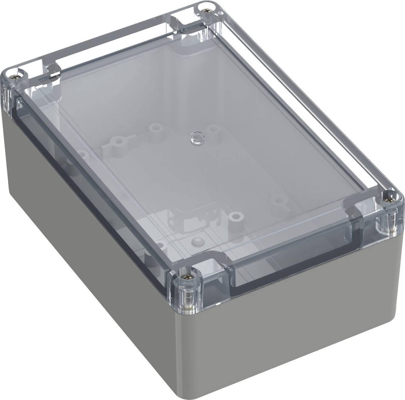TRU COMPONENTS TC-10860788 Obudowa uniwersalna 150 x 100 x 60 ABS-PC szary błyszczący 1 szt. - obrazek 1