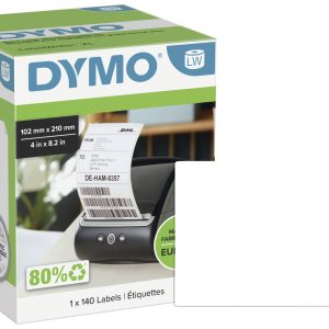 Etykiety do drukarek etykiet DYMO 2166659, 102 x 210 mm, Etykiety wysyłkowe, biały Etykiety do drukarek etykiet DYMO 2166659, 102 x 210 mm, Etykiety wysyłkowe, biały