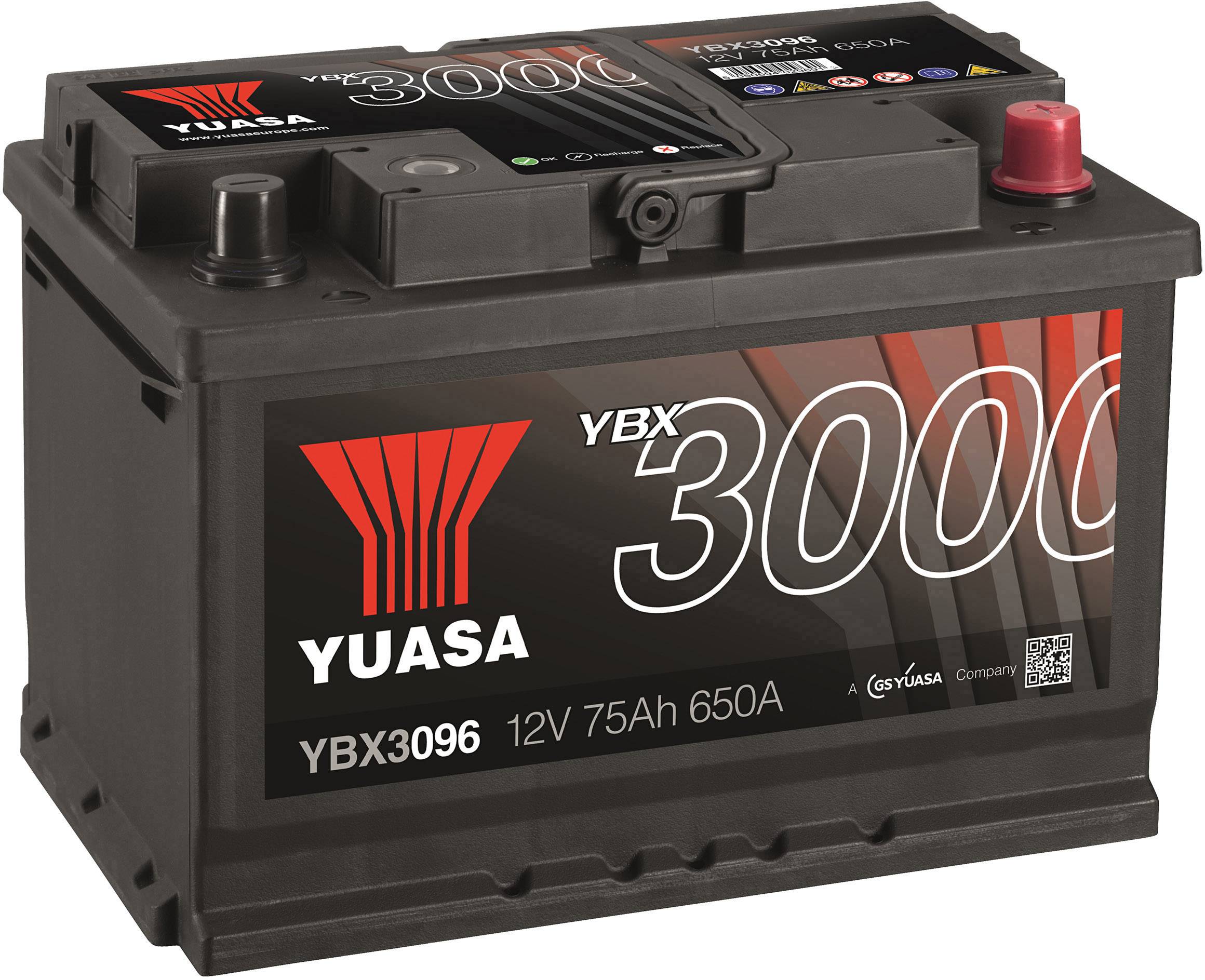 Yuasa SMF YBX3096 Akumulator samochodowy 75 Ah Połączenie biegunów: T1 - obrazek 1