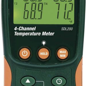 Termometr typu K, J, T, E, R, S, Pt100 Extech SDL200, -199 – +1700 °C Termometr typu K, J, T, E, R, S, Pt100 Extech SDL200, -199 – +1700 °C