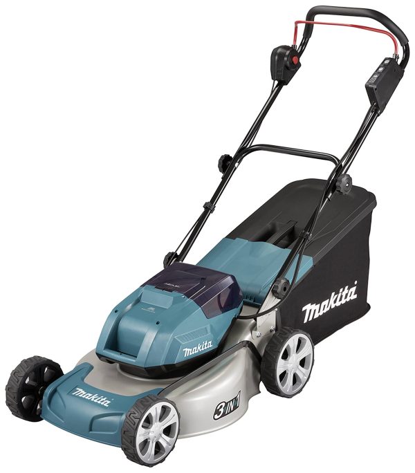 Makita DLM463Z akumulatorowy Akumulatorowa kosiarka do trawy bez akumulatora, Bez ładowarki 2 x 18 V Maksymalna szerokoś