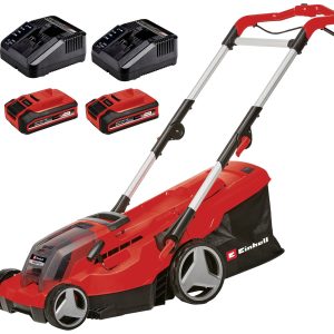 Einhell RASARRO 36/36 (2x3Ah Plus) Power X-Change akumulatorowy Akumulatorowa kosiarka do trawy wraz z 2. ładowarką, zaw
