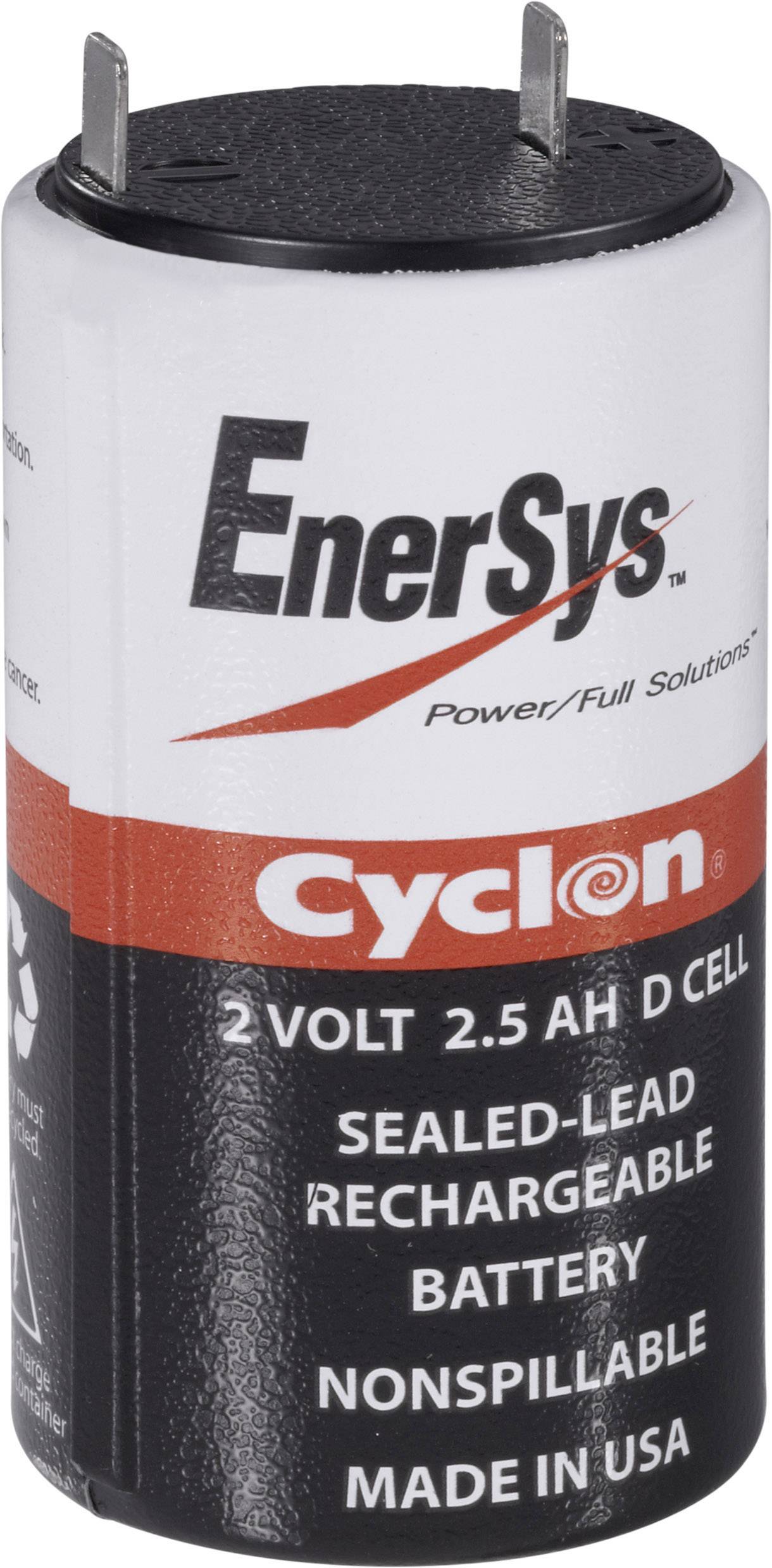EnerSys Hawker Cyclon X 0800-0004 Akumulator ołowiowy 2 V 5 Ah AGM (Ø x W) 45 mm x 82 mm płaska wtyczka 6,35 mm bezobsłu - obrazek 1