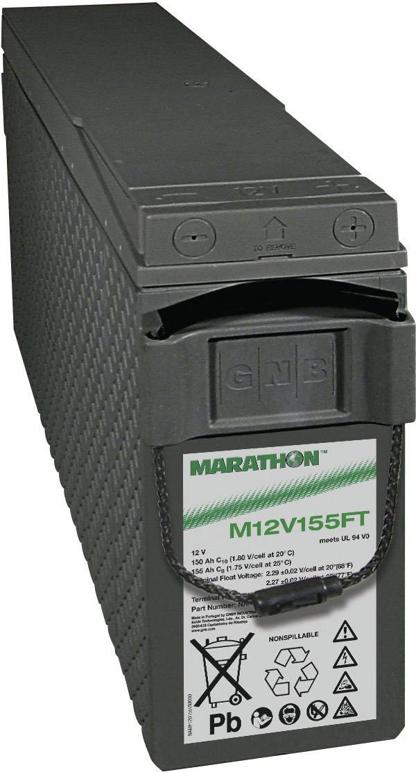 Akumulator ołowiowy GNB Marathon EXIM12V155FTV0 NAMF120155VM0FB, AGM, 12 V, 150 Ah - obrazek 1