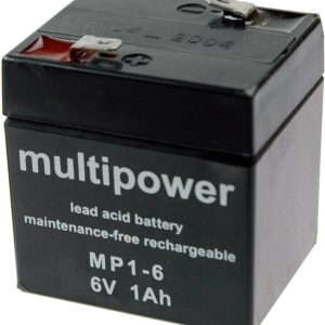 Akumulator ołowiowy multipower MP1-6 MP1-6, AGM, 6 V, 1 Ah Akumulator ołowiowy multipower MP1-6 MP1-6, AGM, 6 V, 1 Ah