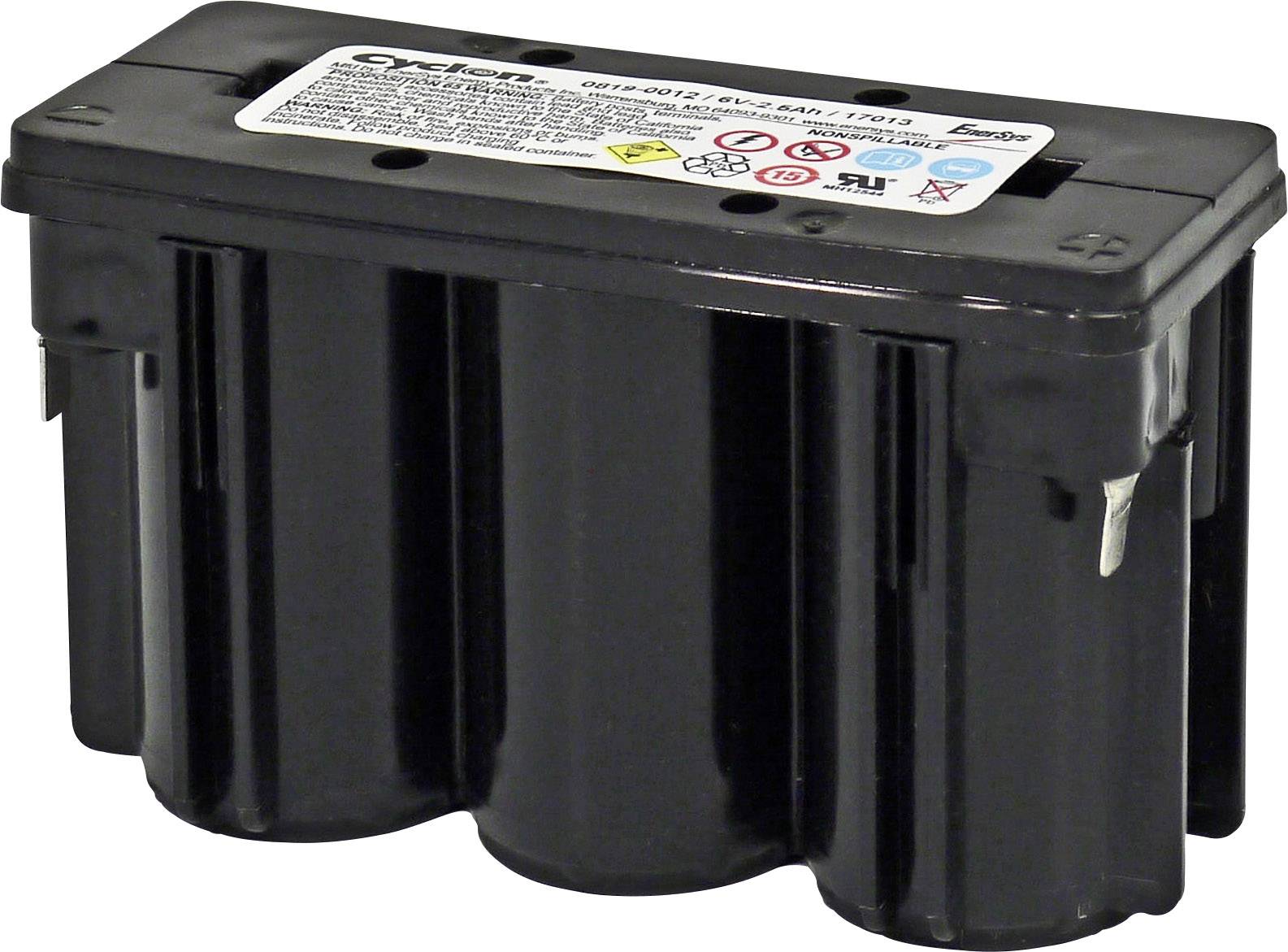 Akumulator ołowiowy EnerSys Hawker Cyclon D 0819-0012, AGM, 6 V, 2.5 Ah - obrazek 1