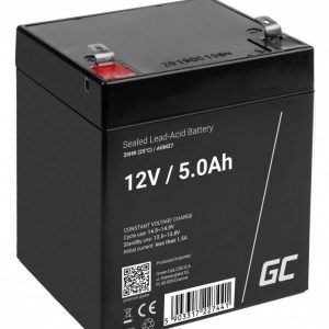 Akumulator ołowiowy Green Cell Green Cell – USV-Akku – 1 x Batterie – Sealed Lead Acid (SLA) AGM27, AGM, 12 V, 5 Ah Akumulator ołowiowy Green Cell Green Cell – USV-Akku – 1 x Batterie – Sealed Lead Acid (SLA) AGM27, AGM, 12 V, 5 Ah