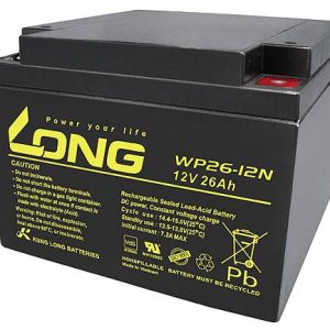 Akumulator ołowiowy Long WP26-12N-M WP26-12N-M, AGM, 12 V, 26 Ah Akumulator ołowiowy Long WP26-12N-M WP26-12N-M, AGM, 12 V, 26 Ah