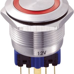 Przycisk wandaloodporny chwilowy TRU COMPONENTS GQ22-11E/R/12V, 1 x wł/(wł), IP65, 1 szt. Przycisk wandaloodporny chwilowy TRU COMPONENTS GQ22-11E/R/12V, 1 x wł/(wł), IP65, 1 szt.