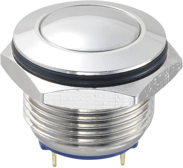 Przycisk wandaloodporny chwilowy TRU COMPONENTS GQ16B-10/J/N, 1 x wył/(wł), 1 szt.