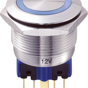 Przycisk wandaloodporny chwilowy TRU COMPONENTS GQ22-11E/B/12V, 1 x wł/(wł), IP65, 1 szt. Przycisk wandaloodporny chwilowy TRU COMPONENTS GQ22-11E/B/12V, 1 x wł/(wł), IP65, 1 szt.