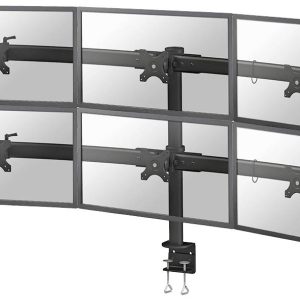 Neomounts Uchwyt do monitora FLATSCREEN DESK MOUNT FPMA-D700D6 6 Wyświetlacz 68,6 cm (27″) czarny Uchylny, Przenośny, Ob
