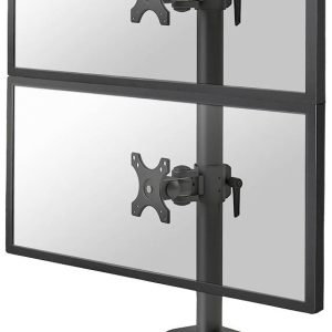 Neomounts FPMA-D960DVBLACKPLUS Uchwyt do monitora, stołowy 43,2 cm (17″) – 124,5 cm (49″) Przenośny, Obrotowy, Uchylny,