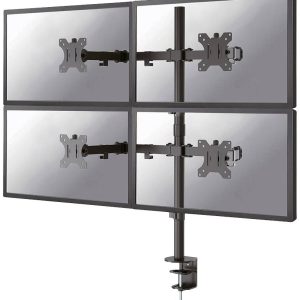 Neomounts Uchwyt do monitora, stołowy FPMA-D550D4BLACK 4 Wyświetlacz 33,0 cm (13″) – 81,3 cm (32″) czarny Uchylny, Obrot