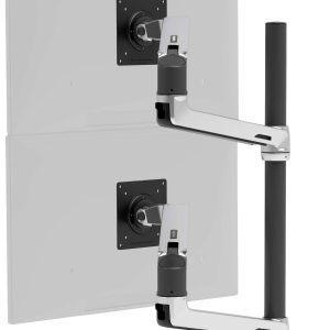 Ergotron Uchwyt do monitora, stołowy LX Dual Arm Stacking Tall Desk Mount 2 Wyświetlacz 38,1 cm (15″) – 101,6 cm (40″) a
