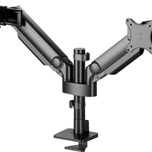 Neomounts Uchwyt do monitora, stołowy DS65S-950BL2 2 Wyświetlacz 61 cm (24″) – 86,4 cm (34″) czarny z regulowaną wysokoś
